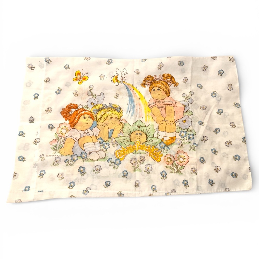 Cabbage Patch Kids 1983 Queen Size Pillowcase Licensed OAA Mint Condition 30x20”